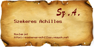 Szekeres Achilles névjegykártya